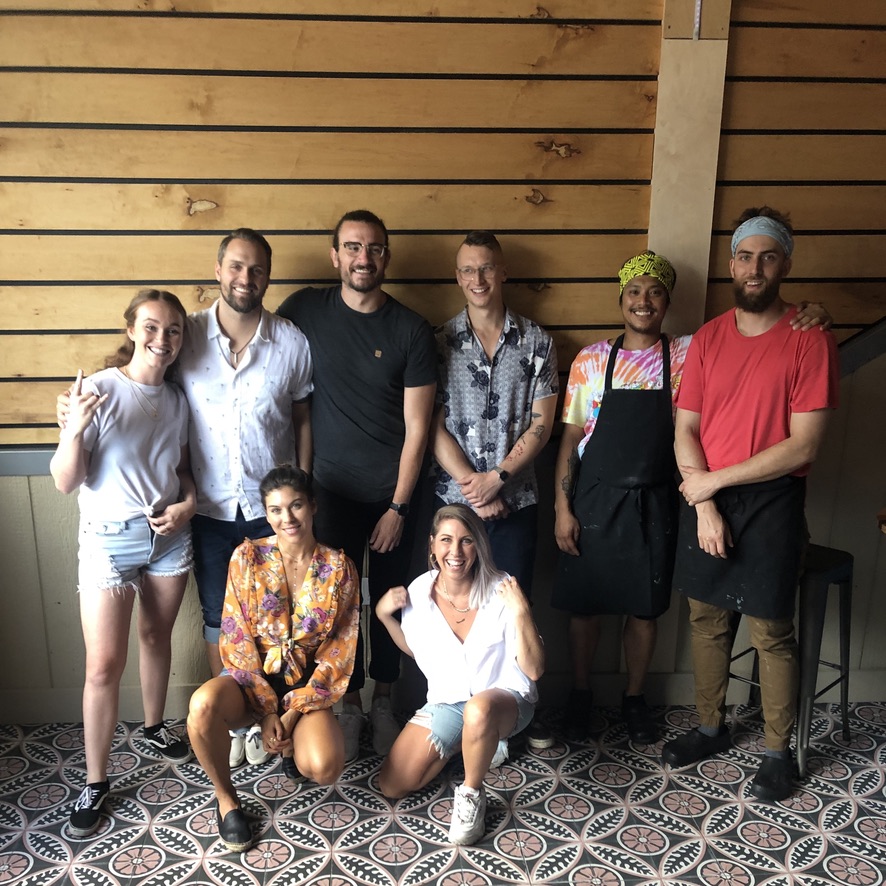 Harry with some of the Hotel Delilah starting team