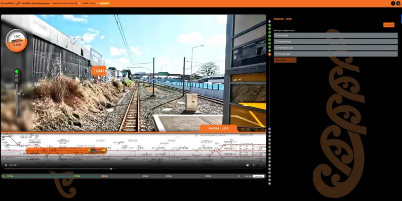 KiwiRail route familiarisation project preview from Spatial Media